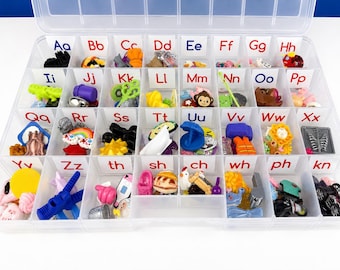 Alphabet Mini Objects Phonics & Digraph Kit | Speech Therapy Set