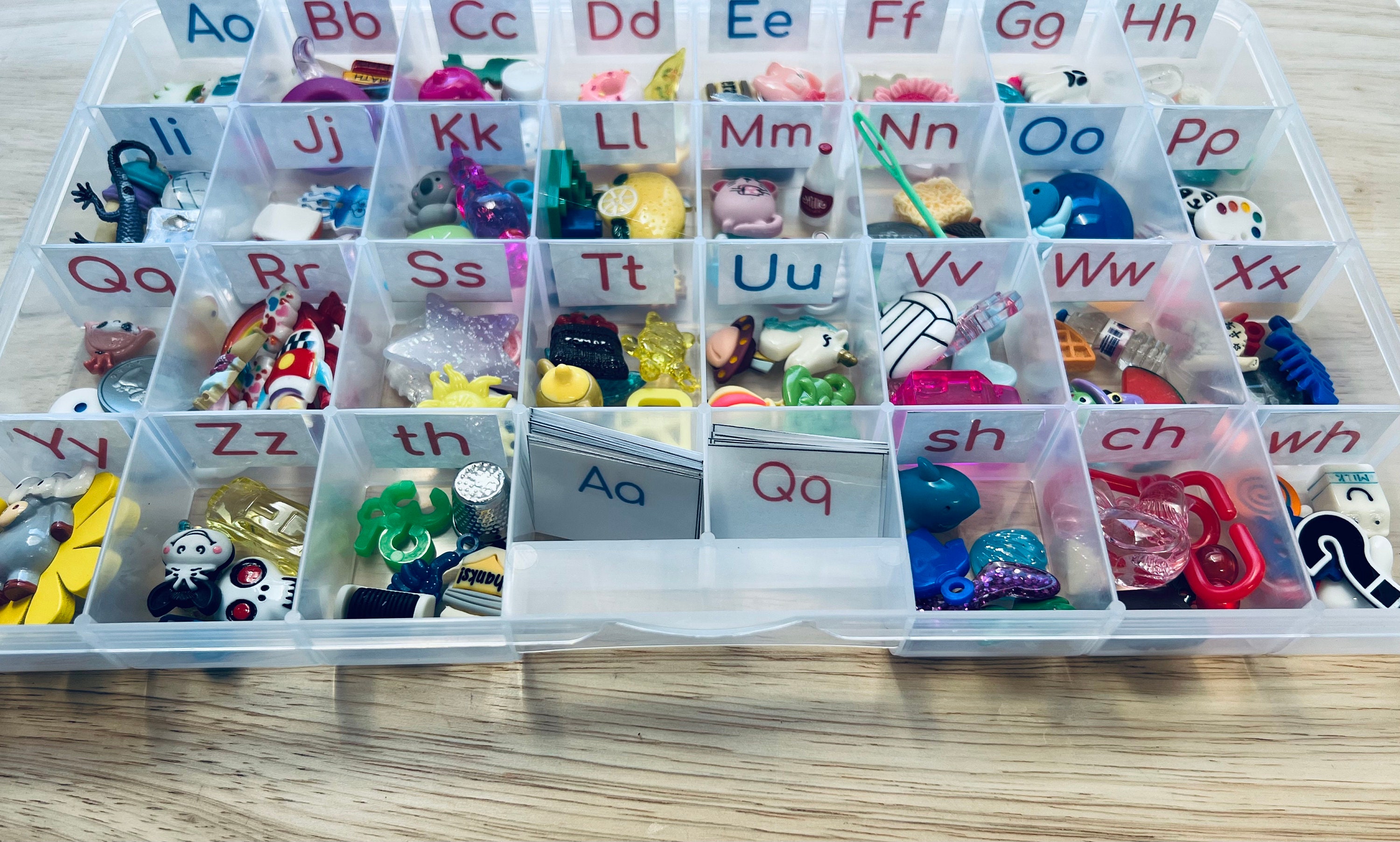 Alphabet Objects in CaseSound ObjectsPhonics ObjectsSpeech Therapy