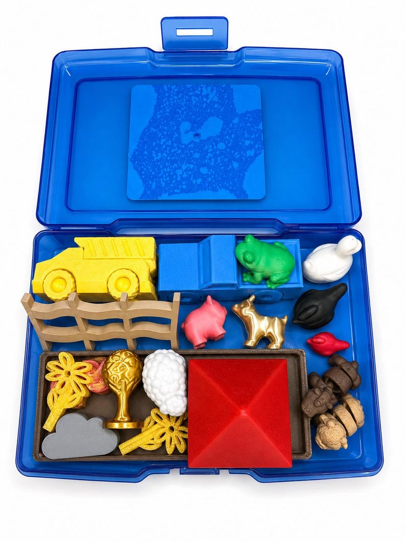 Little Blue Truck Story Kit with Mini Objects - Speech Therapy Preschool Story Set image 5