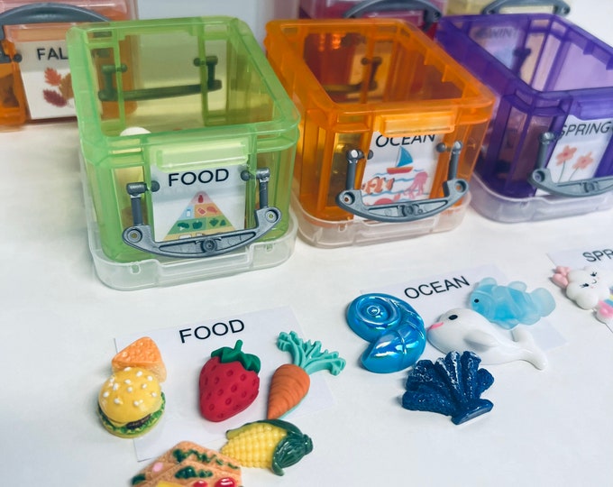 INDIVIDUAL Theme Mini Objects for Speech Therapy Trinkets for a Variety ...