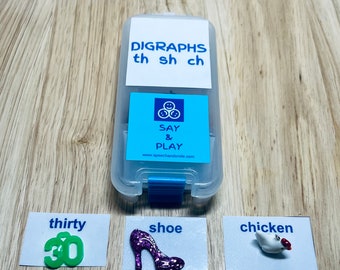 Mini Objects Speech Therapy Mini Kit for Individual Sounds Articulation Objects Phonology Montessori Sound Set Trinkets Doodads Say and Play