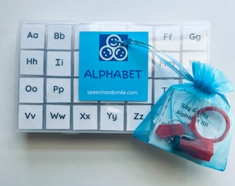 Objets de l'alphabet avec rangement Bibelots de l'alphabet Mini-boîtes individuelles Mini objets Ensemble d'alphabet d'objets sonores Montessori pour débutants