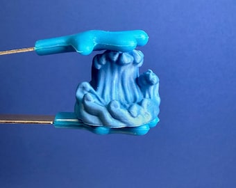 Mini Wave Water Ocean Mini Objects for Speech Therapy & Language Activities | 3D Printed | Talkets™