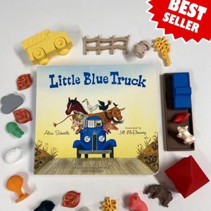 Little Blue Truck Story Kit with Mini Objects - Speech Therapy Preschool Story Set