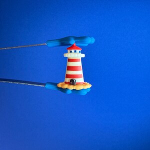 Mini objet phare phare miniature - Objets sur le thème de l'océan