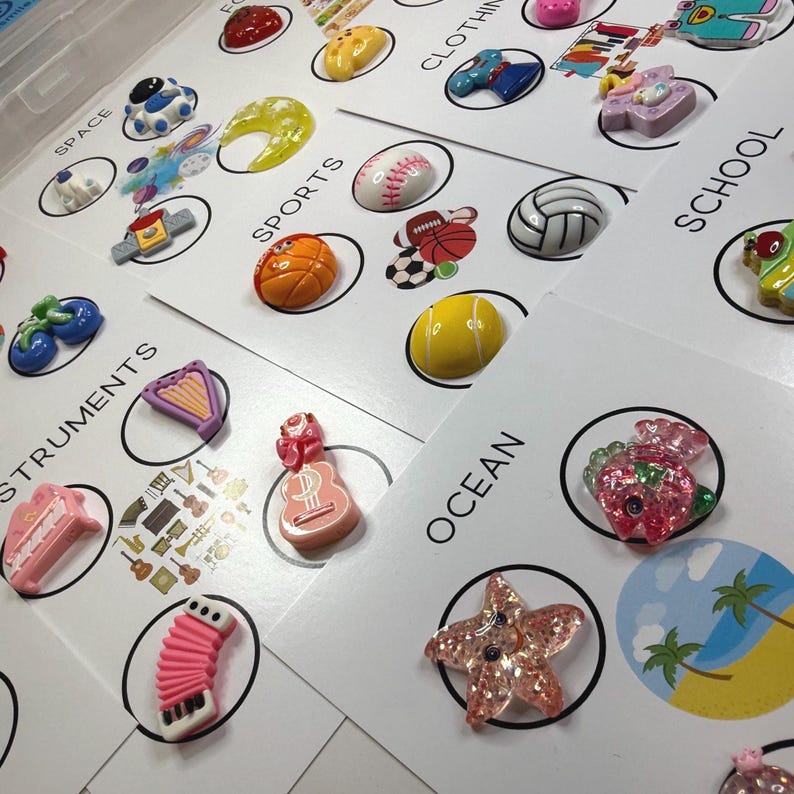 Say and Play Sorting Task Box with Mini Objects | Speech Therapy Activity Box | Language Concepts Sorting Kit | Preschool  Category Object