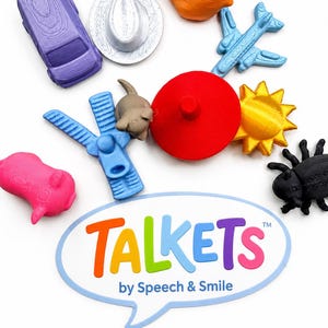 CVC Mini Objects Set Speech Therapy - Talkets 3D printed trinkets