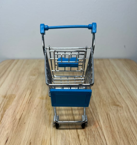 Mini Shopping Cart-mini Object Storage-mini Grocery Cart-mini Object  Play-trinkets-trinket Storage-speech Therapy Mini Object Play-slp 