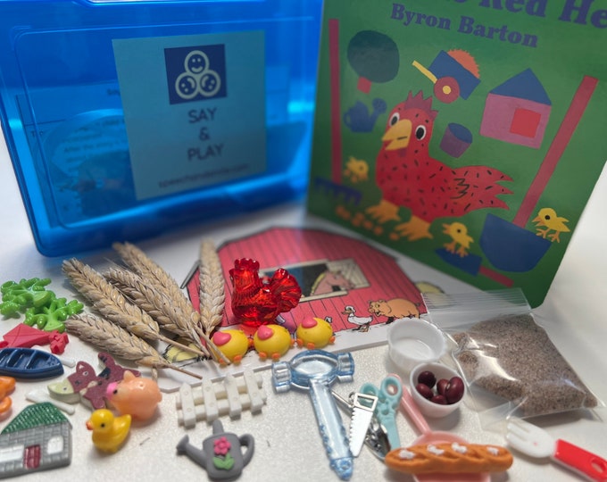 Story Kit-Little Red Hen Story Kit- Mini Objects-Speech Therapy Story Trinkets-Speech Minis-Speech Therapy-Speech Therapy Mini Objects