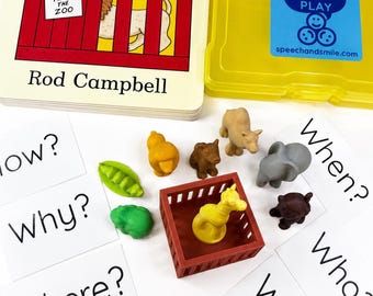 Dear Zoo Story Kit with Mini Objects Speech Therapy Zoo Book