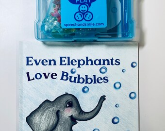 Even Elephants Love Bubbles-Book for Speech Therapy-Speech Therapy Mini Objects