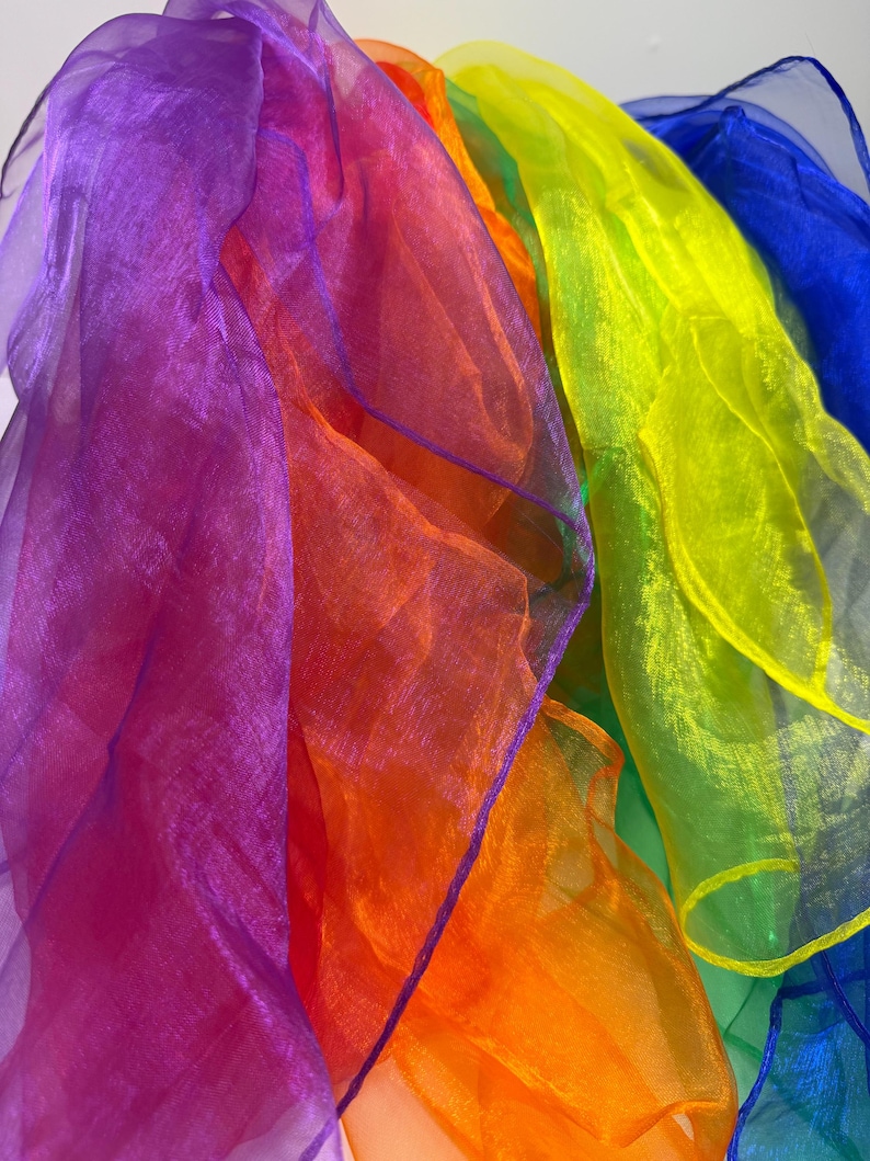 Sensory Movement Scarves – Music & Dance Prop for Kids - Therapy Play Educational Movement Scarves for Kids