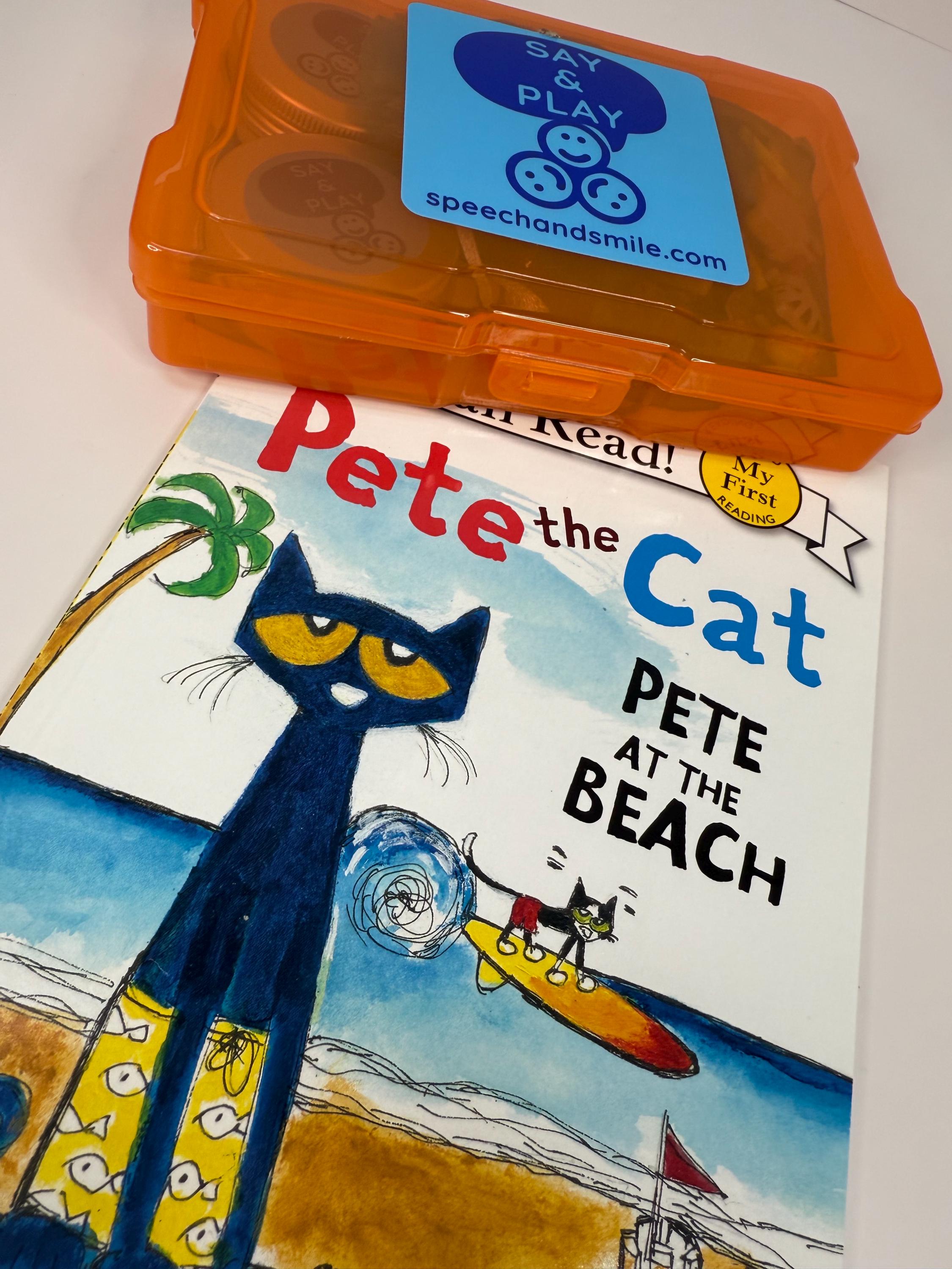 Pete the Cat Beach Mini Objects Speech Therapy Story Kit - Speech and Smile