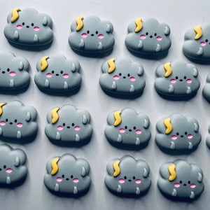 Miniature Storm Cloud Trinket Weather Miniature Objects Speech Therapy Mini Objects Trinkets Doodads