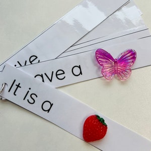 Schede di frasi di supporto laminate-Schede di avvio frase-Frasi di supporto per logopedia-