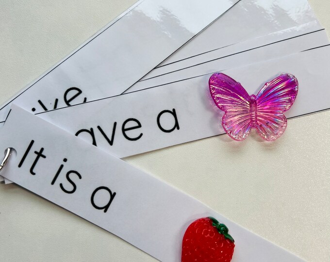 Laminated Carrier Phrase Cardssentence Starter Cardsspeech Etsy