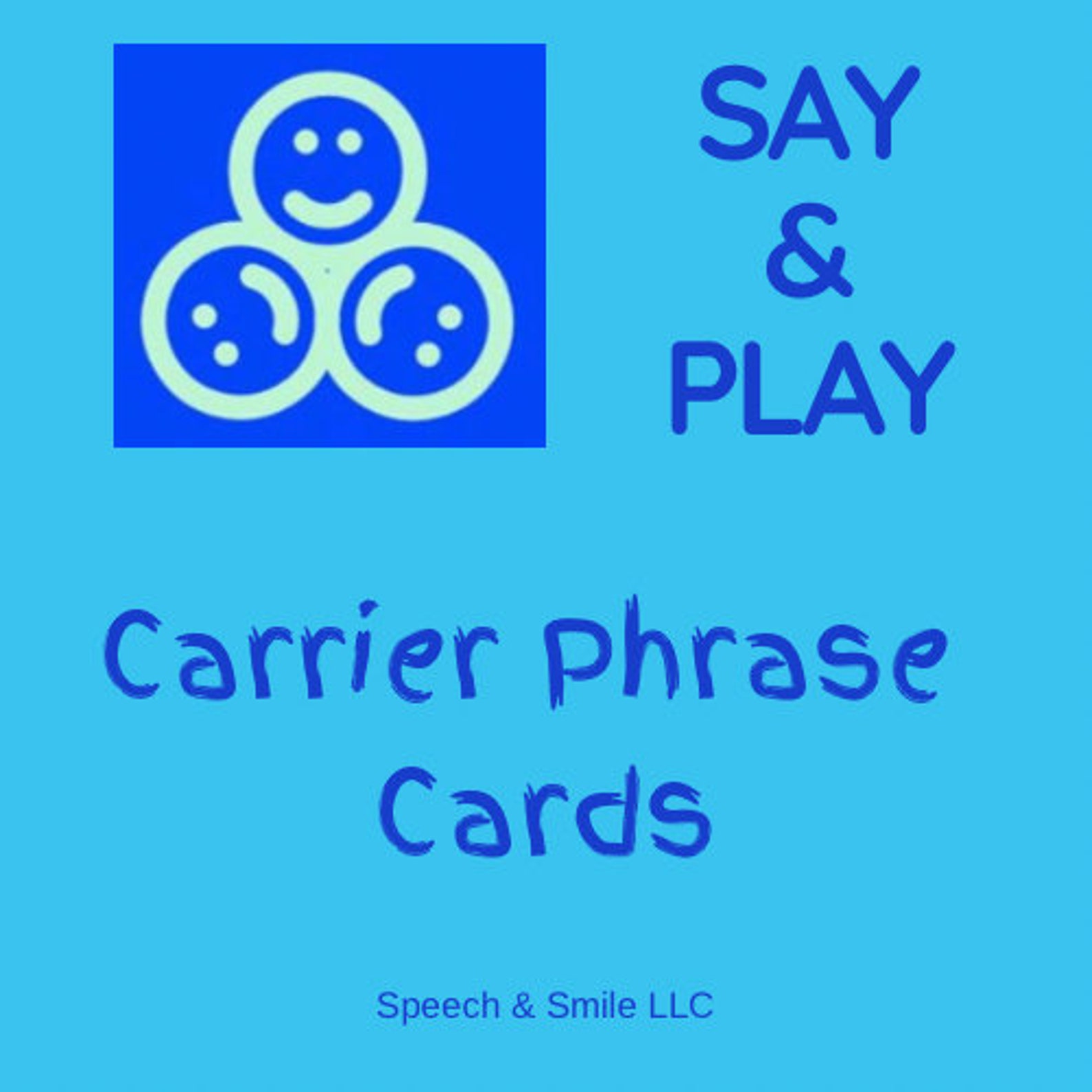 Carrier Phrase Cards Digital Download Sentence Cards Sentence Etsy