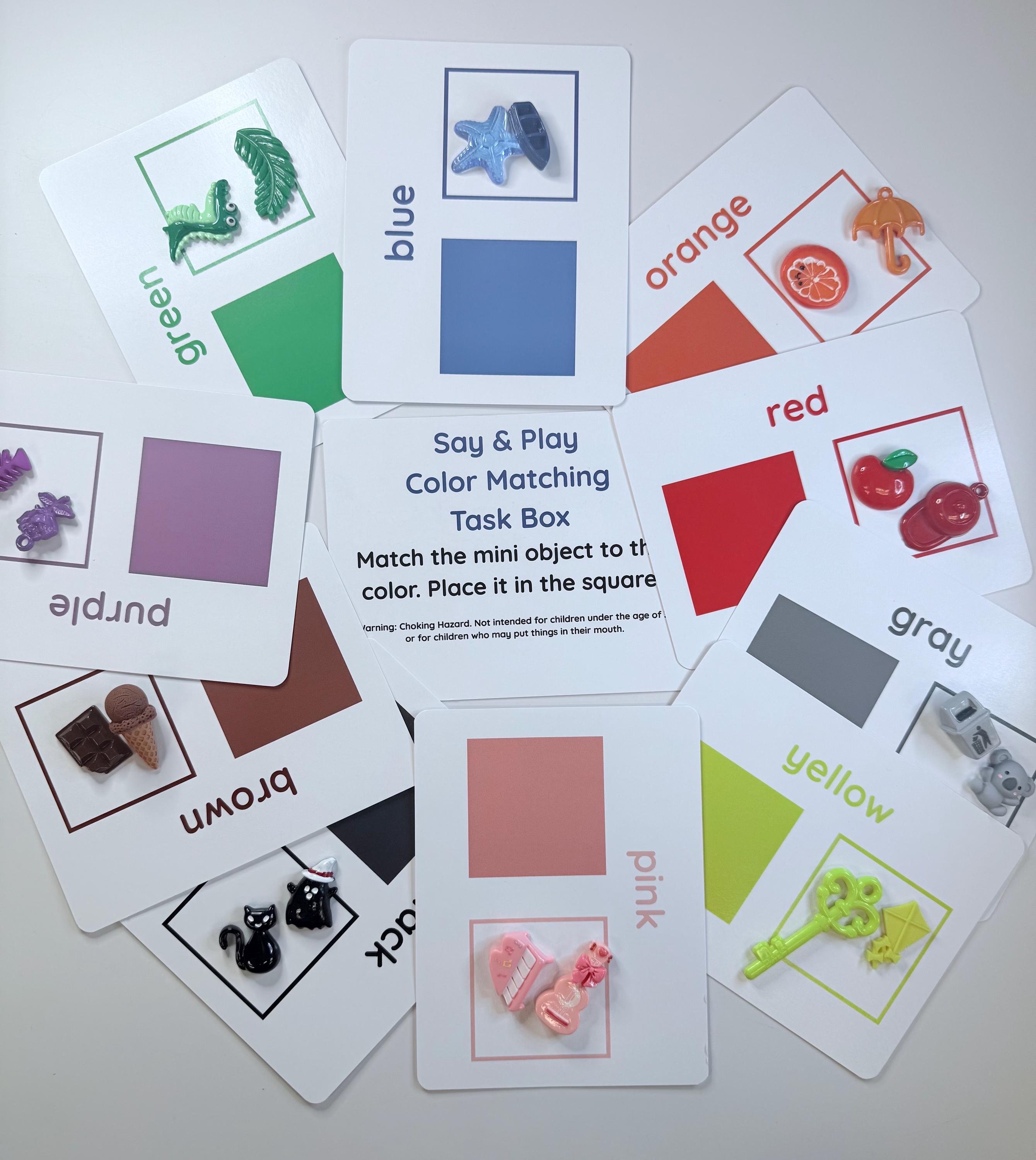 Learn Colors With Mini Objects - Sorting Task Box With Trinkets and ...