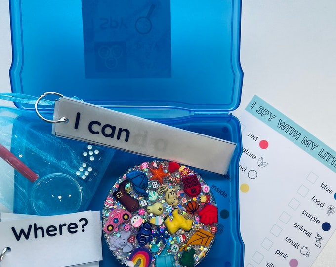 I Spy Circle Kit-i Spy Disc-speech Therapy Kit-resin Speech - Etsy