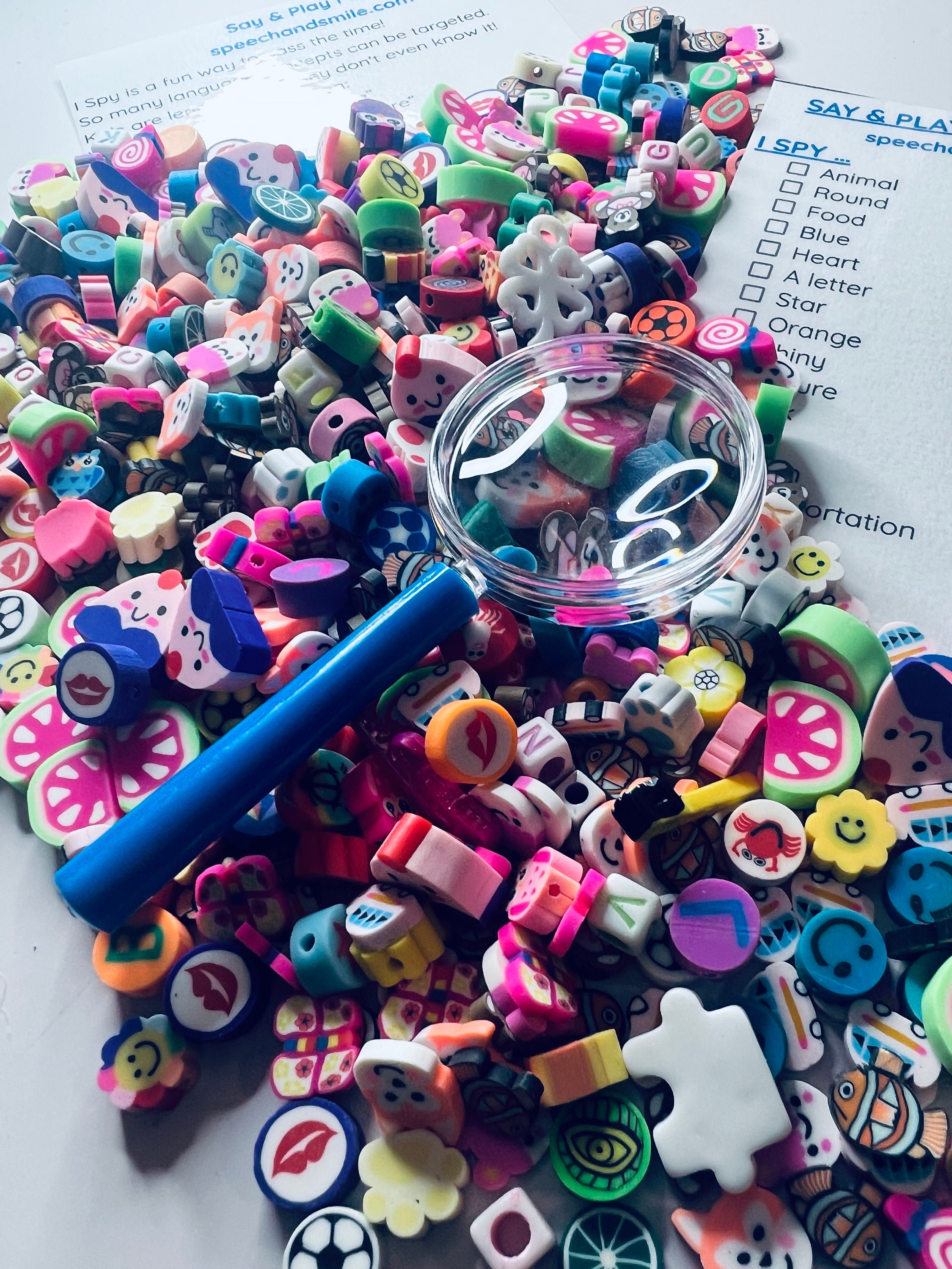 I SPY Trinkets Sensory Bin Fill I Spy Sensory Fill Speech Therapy Mini ...