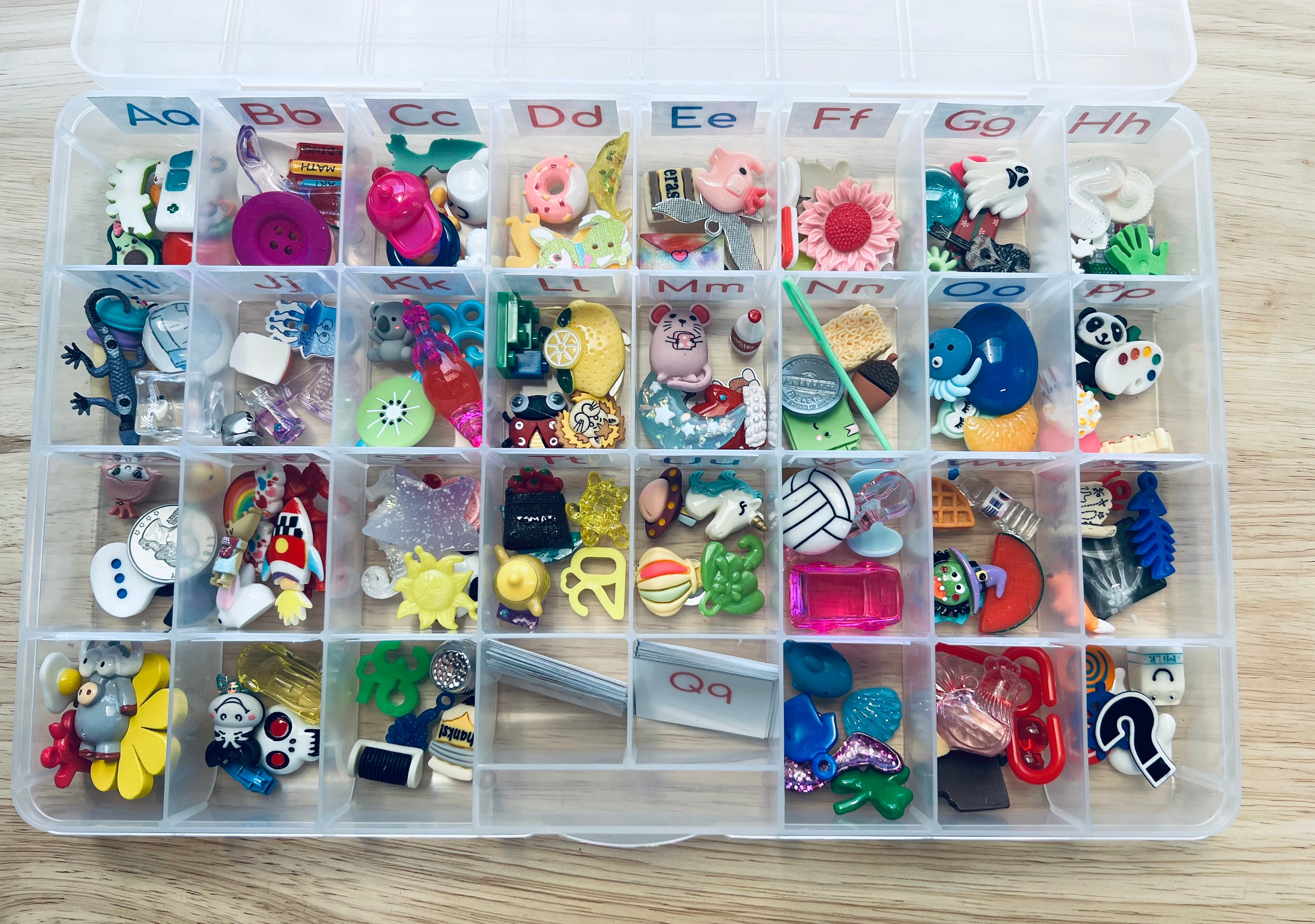 Alphabet Objects in CaseSound ObjectsPhonics ObjectsSpeech Therapy