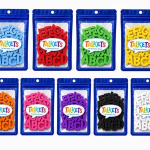 Alphabet Set Mini Letters   A–Z   Talkets™ Pick A Color Letter Set