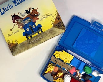 Little Blue Truck Story Kit with Mini Objects - Speech Therapy Preschool Story Set