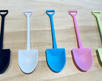 Mini Shovels for Play- Mini Objects-Shovel Toy for Kinetic Sand- Speech Therapy Mini Objects-Mini Shovel Shape Spoon -Miniature Shovel-