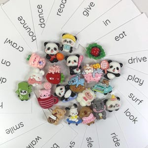 Kit de verbes Boîte à tâches linguistiques - Concepts langagiers d'orthophonie VERBS Mini Objects