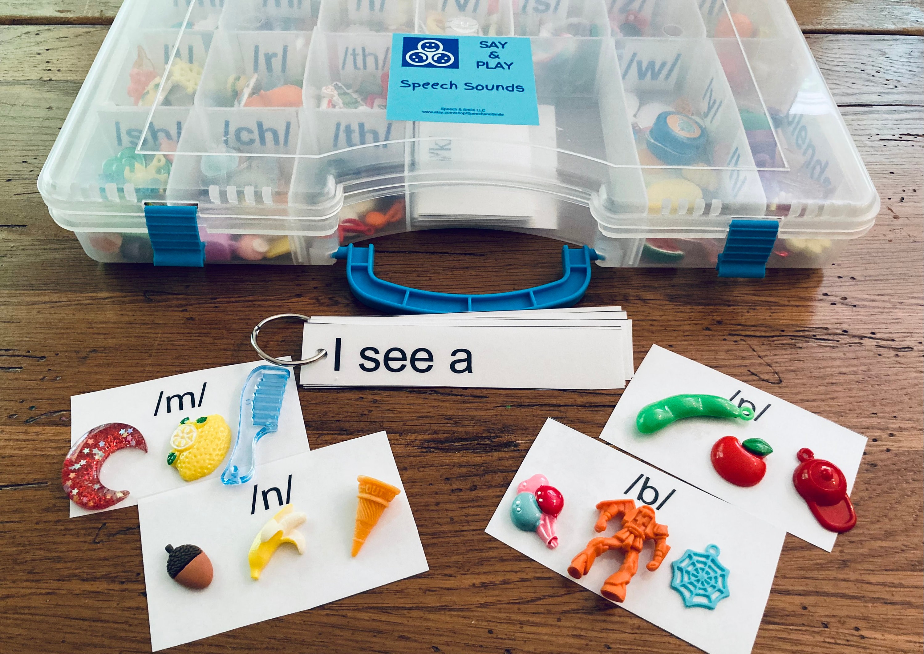 Speech Therapy Kitspeech Mini Objects Portable Casetrinkets Etsy