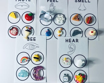 Senses Task Box with Mini Objects Preschool Sensory Activity Box Language Task  Box Speech Therapy Mini Objects