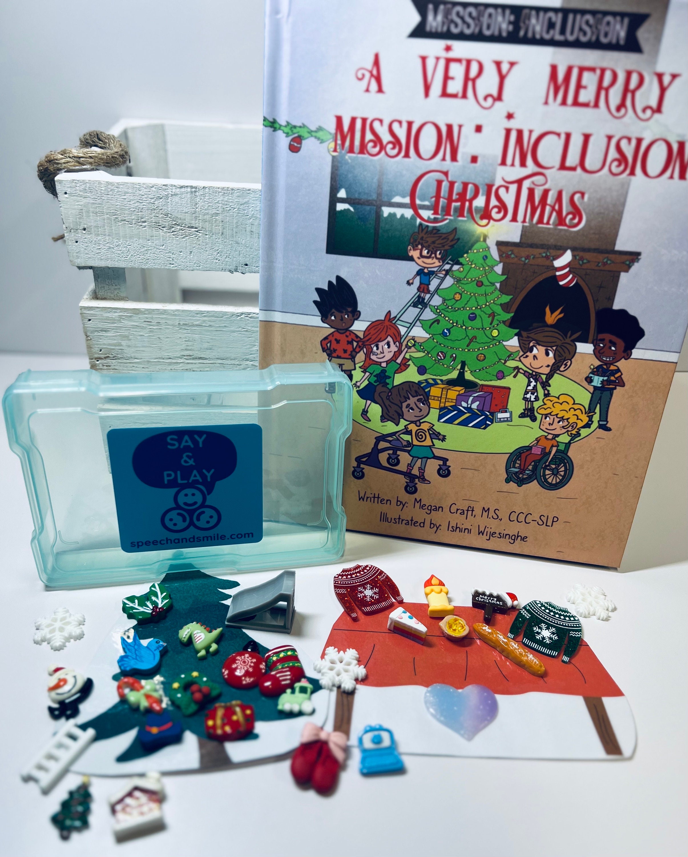 Christmas Story Kit for A Very Merry Mission Inclusion Christmas  Book-trinkets-inclusive Book-speech Therapy Mini Objects-book Gift - Etsy