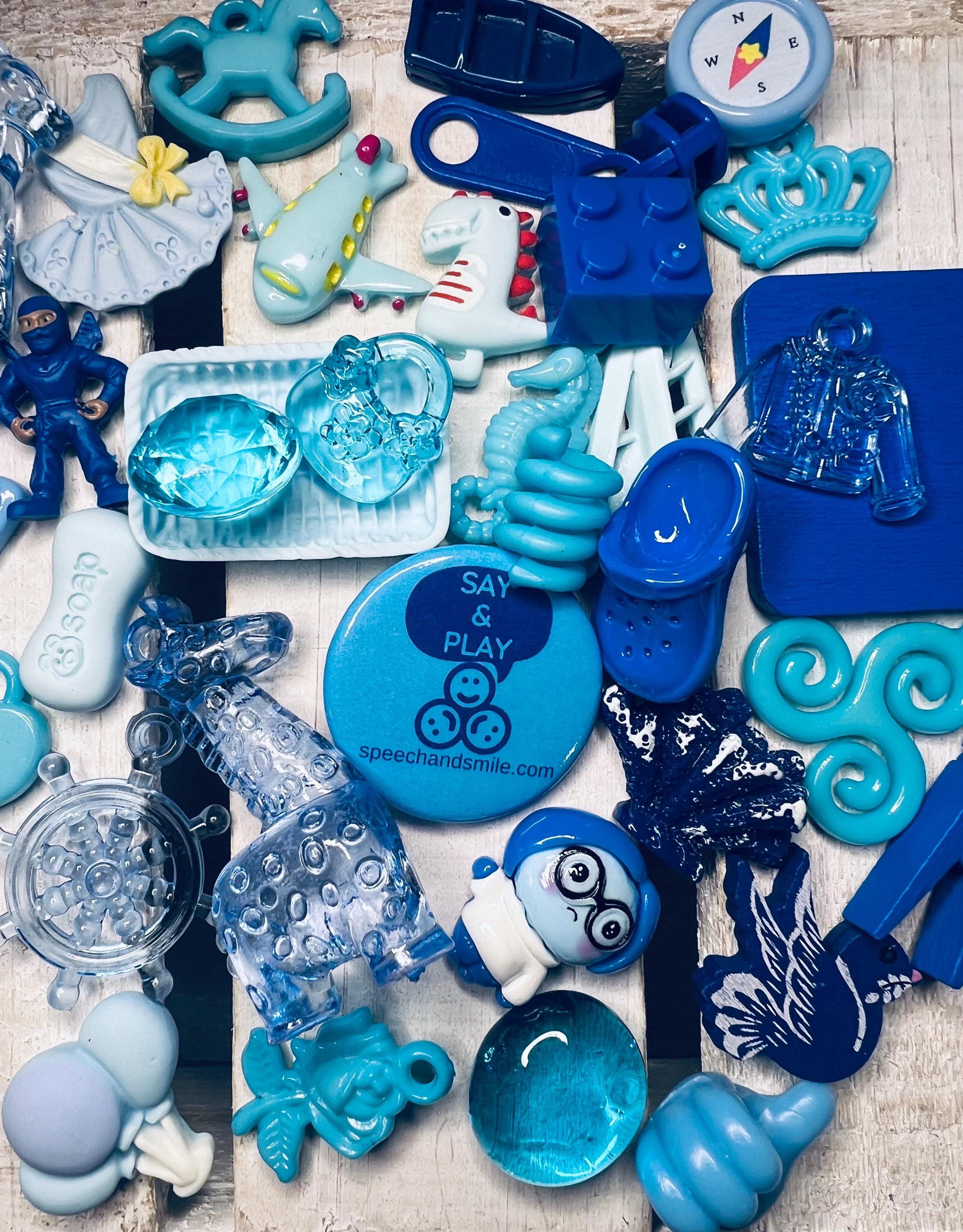 Sort Color:blue Objects BLUE Color Sort Trinkets by Color With Card Sorting Mini Objects Learn ...