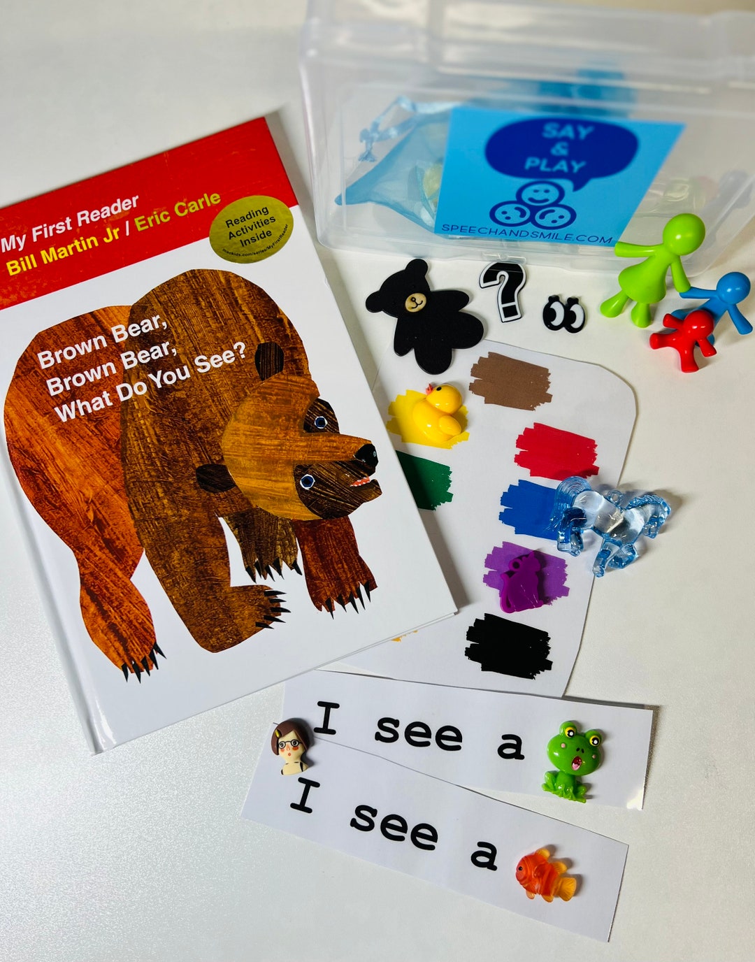 Story Kitbrown Bear What Do You See Story Objectseric Carle Etsy