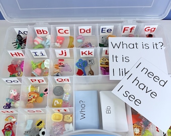 Mini Alphabet Objects Set: Montessori Beginning Sounds, Speech Therapy
