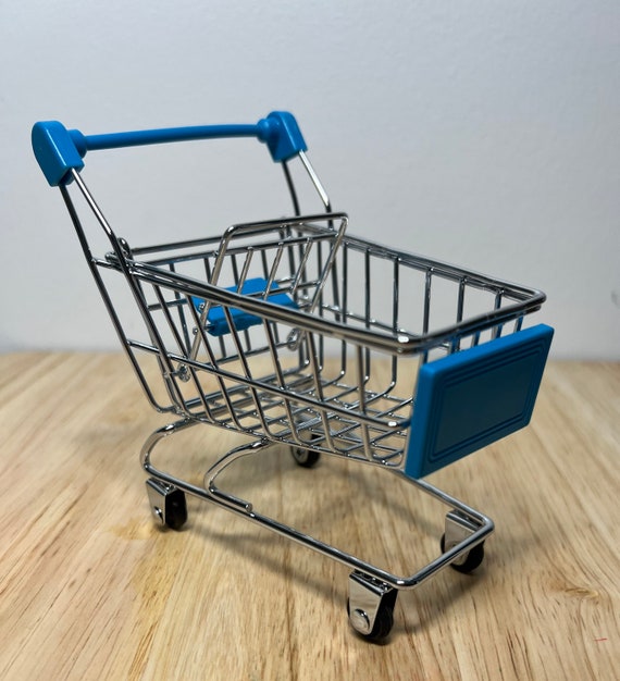 Mini Shopping Cart-mini Object Storage-mini Grocery Cart-mini Object  Play-trinkets-trinket Storage-speech Therapy Mini Object Play-slp 