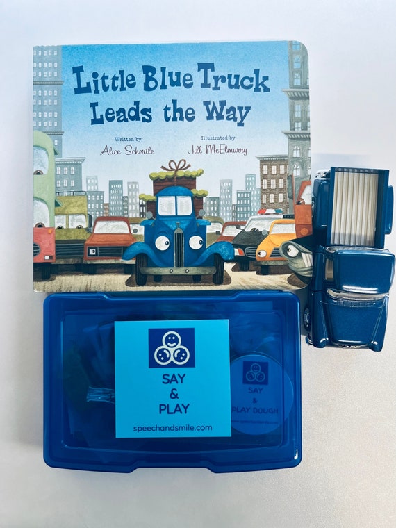 Story Kit-little Blue Truck Leads the Way-story Objects-speech