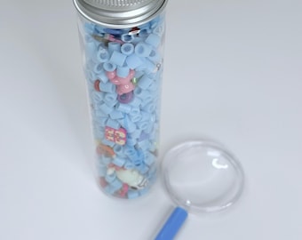 I SPY Bottle I Spy Trinkets Speech Therapy Sensory Bottle I Spy Game Speech Therapy Mini Objects Fidget Tool Calm Corner