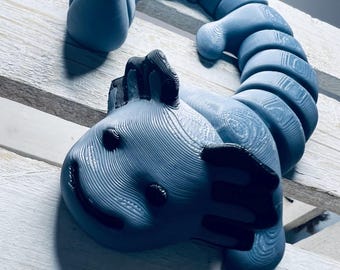 Juguete antiestrés Axolotl Wiggle Lizard Fidget, juguete antiestrés móvil, silencioso, para TDAH, autismo, herramienta para un rincón tranquilo