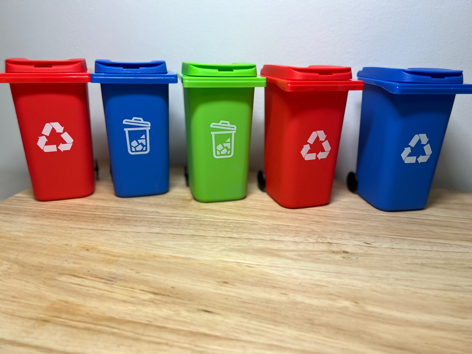 Mini Recycle Binmini Trash Can Pencil Holdermini Object Etsy