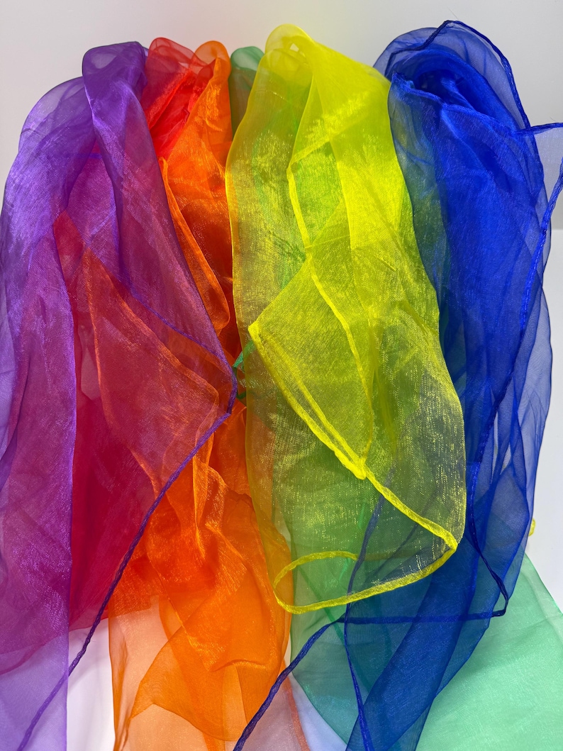 Sensory Movement Scarves – Music & Dance Prop for Kids - Therapy Play Educational Movement Scarves for Kids