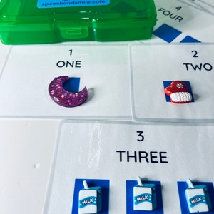 Counting Task Box With Mini Objects Preschool Counting Activity Box ...