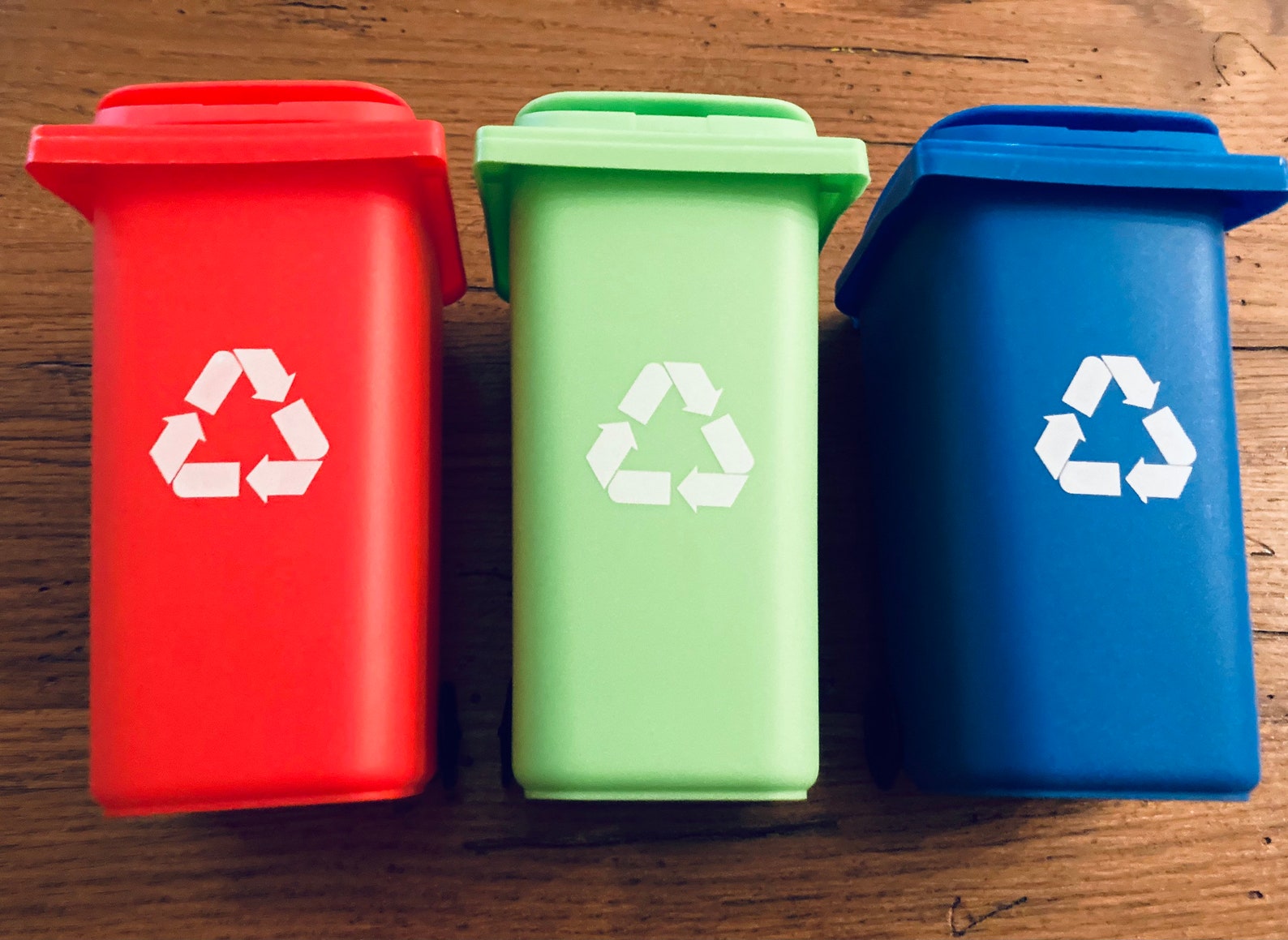 Mini Recycle Binmini Trash Can Pencil Holdermini Object Etsy