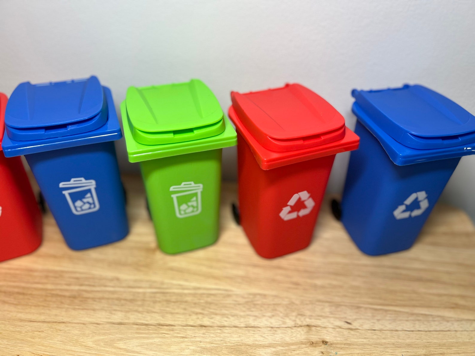 Mini Recycle Binmini Trash Can Pencil Holdermini Object Etsy