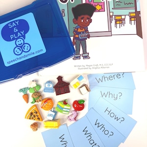 Say and Play Story Kit for Sy and You mini-objecten Logopedie OC Boeken voor kinderen Inclusief boek