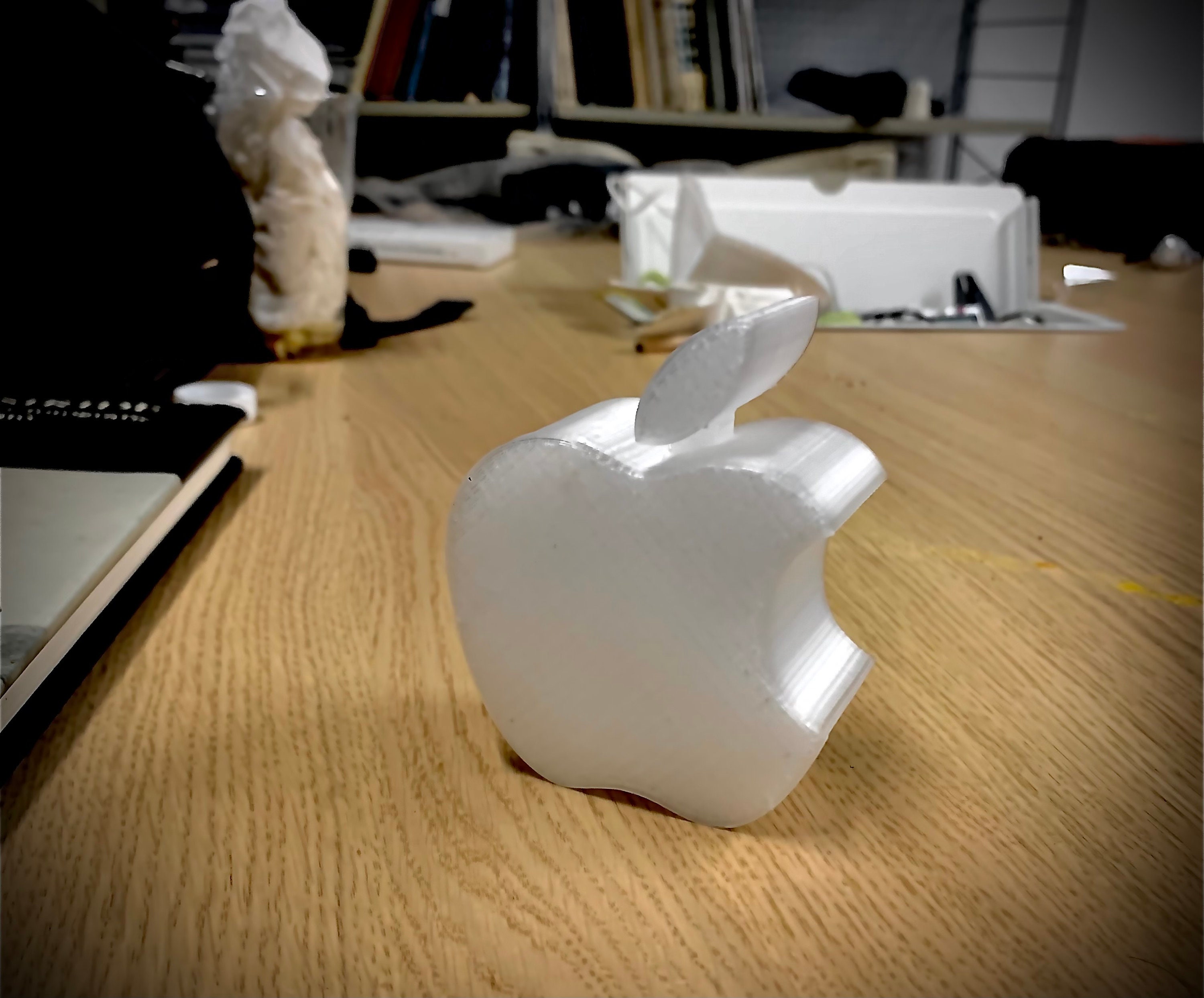 動作確認済 Apple logo desk clock レア 動作確認済 Apple logo desk clock レア