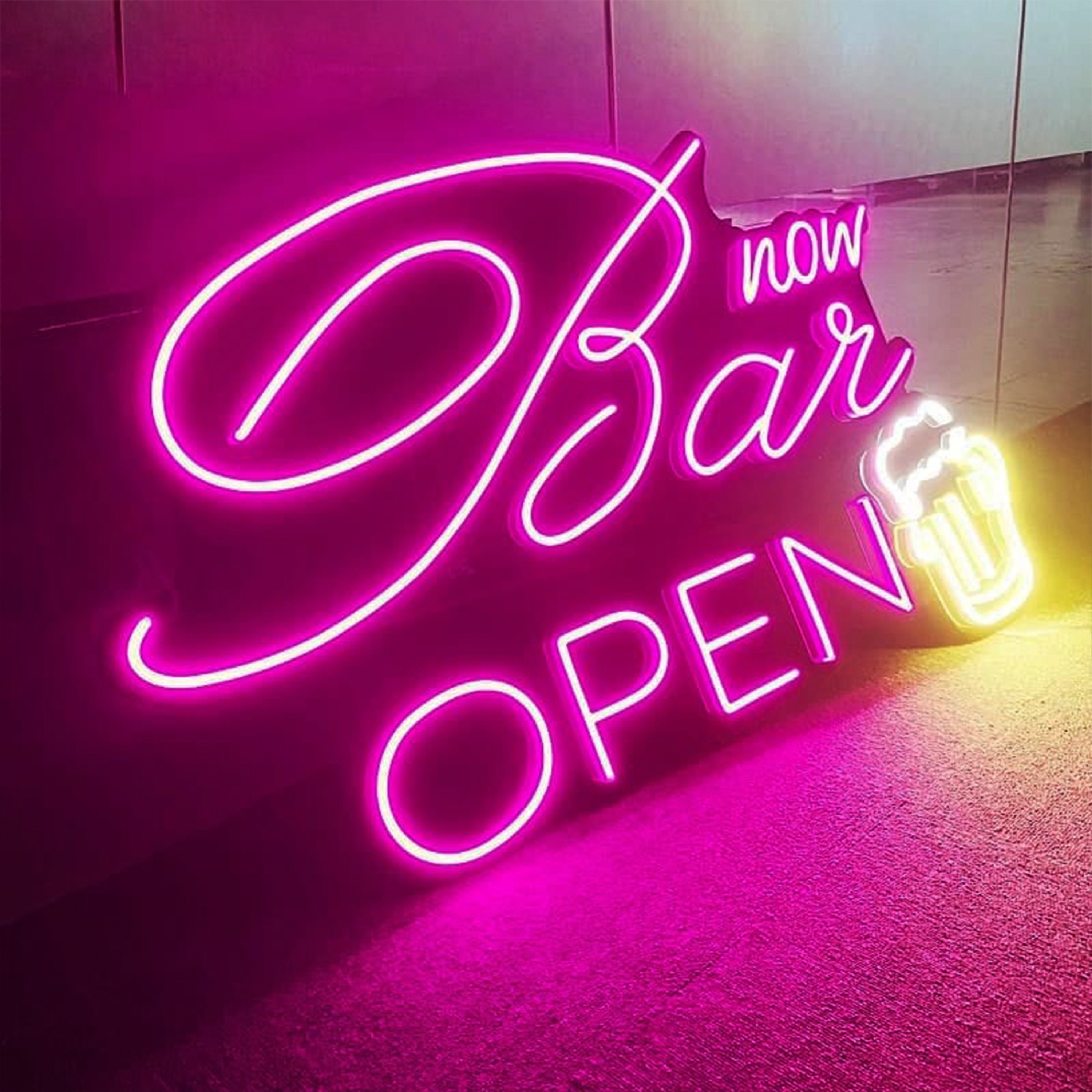 Bar Neon Sign Custom Neon Sign Bar Decor Neon Sign Decor Etsy