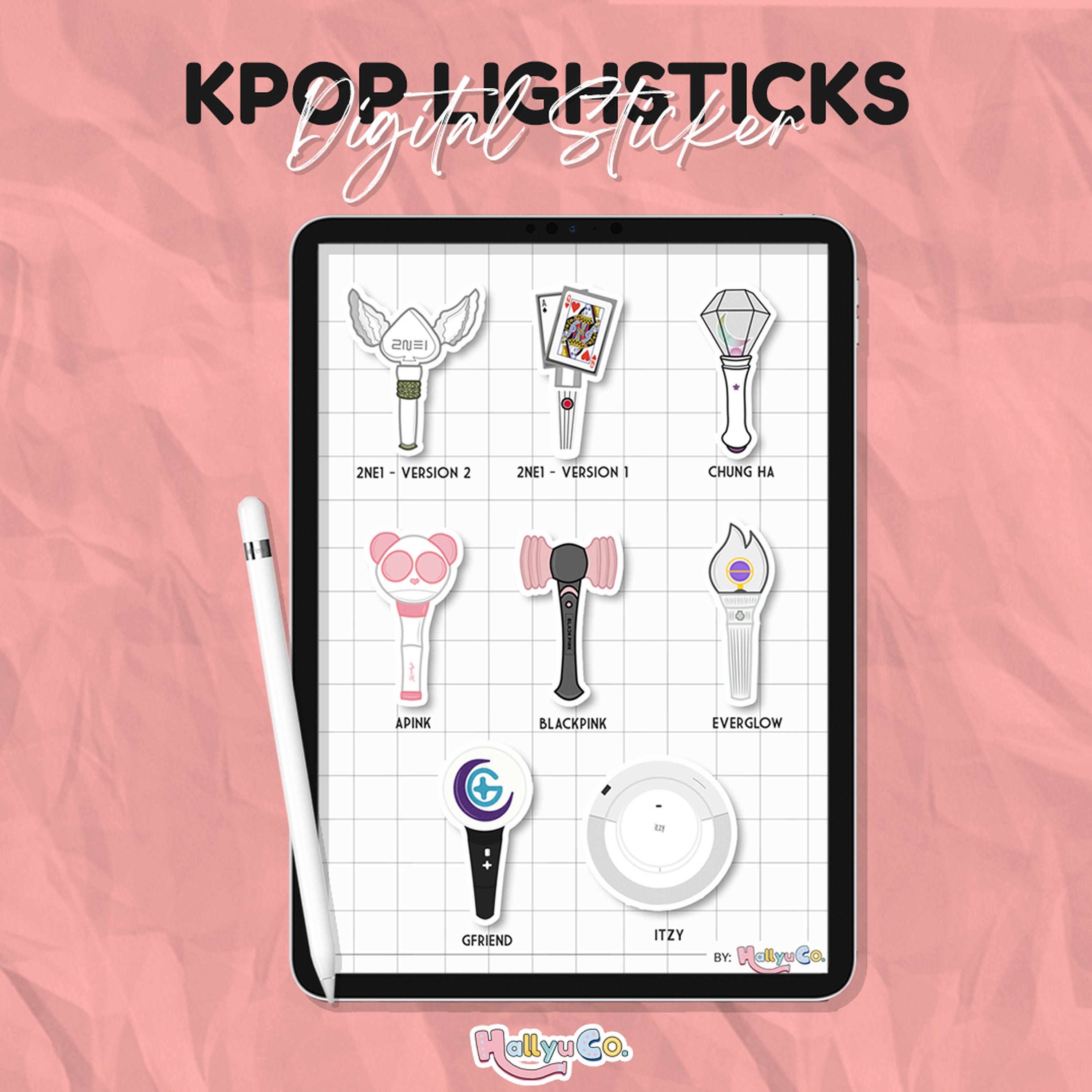 LIGHTSTICKS K-pop party STICKERS - Vaguartte's Ko-fi Shop - Ko-fi ❤️ Where  creators get support from fans through donations, memberships, shop sales  and more! The original 'Buy Me a Coffee' Page.