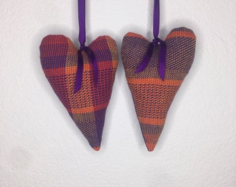 1 handwoven decorative heart for Mother's Day,20 cm tall, back wool flannel, unique, Mother's Day gift, gift,