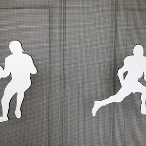 DCentral Football Players Flexible Screen Magnet Double-Sided, Helps to Stop Walking into screens, Not for roll-up Screens, Size  7&quot; and 6&quot;